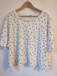 Biała koszulka t-shirt w kropki ASOS 54 56 7xl