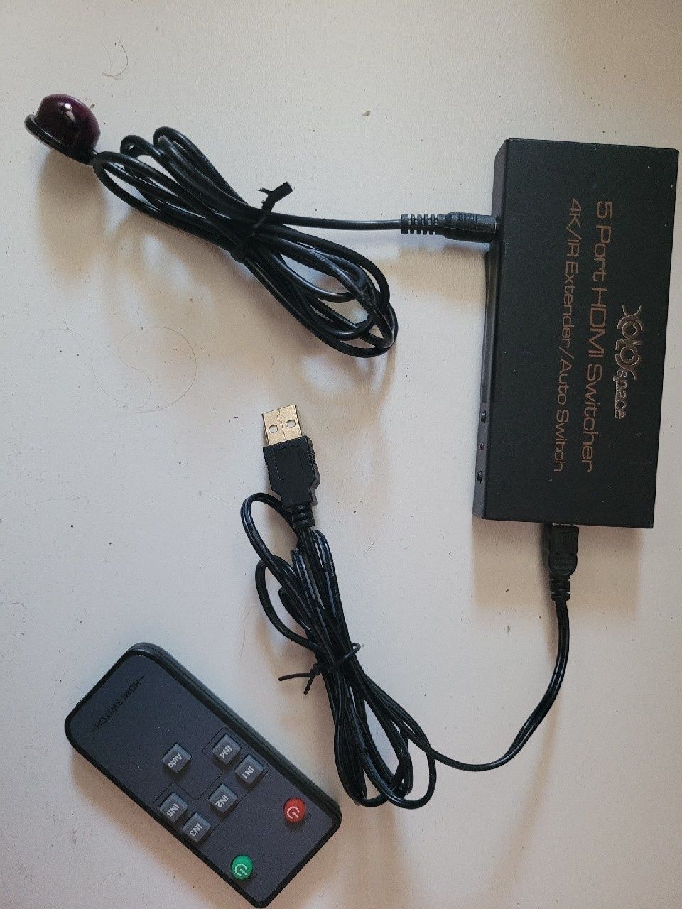 HDMI Switcher 4K FULLHD HDCP UHD 5 portowy + pilot