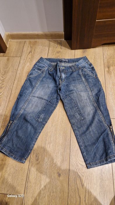 Spodnie damskie rybaczki z zamkiem