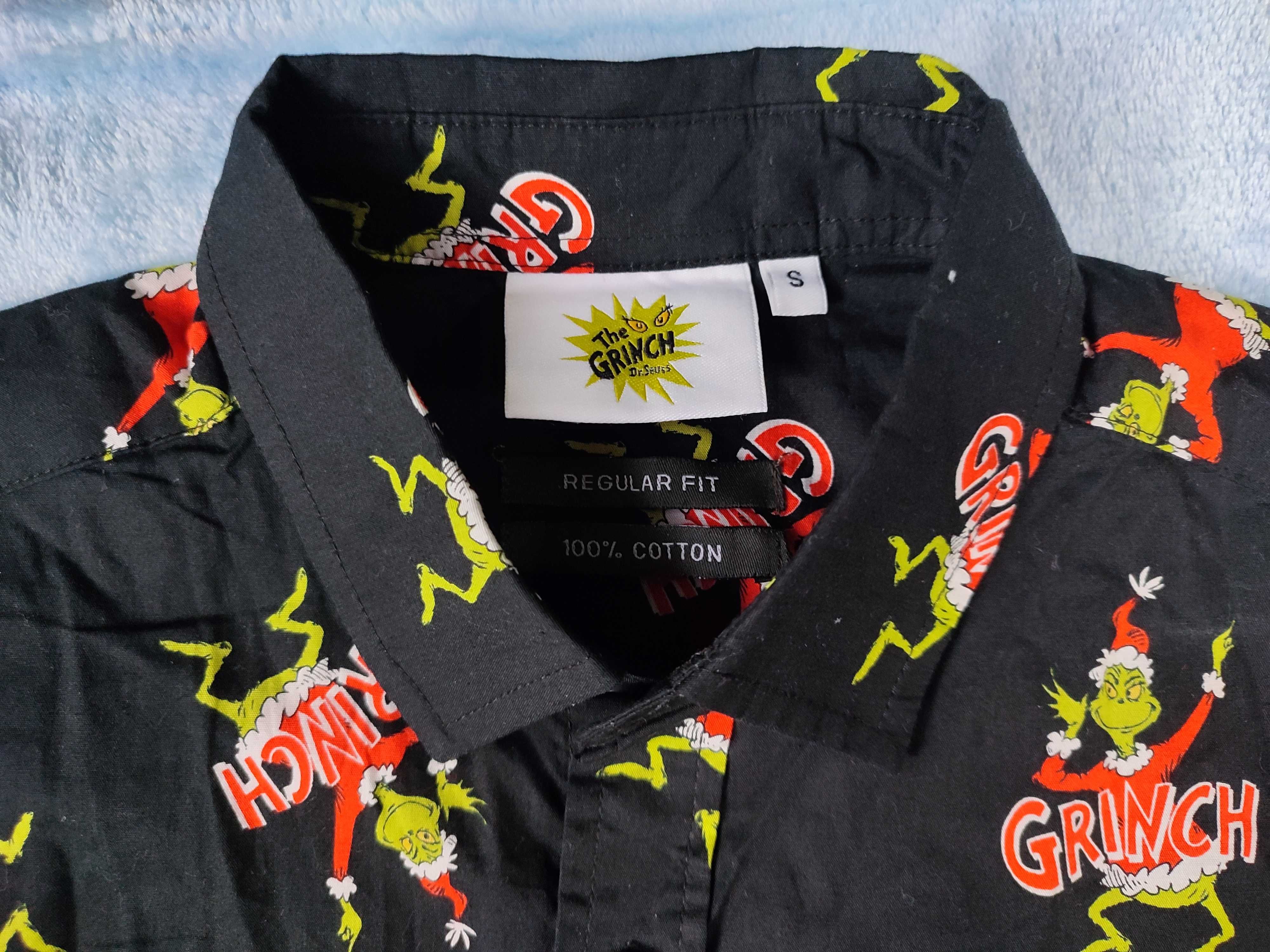 Рубашка Гринч The Grinch dr.Seuss короткий рукав (S-M)