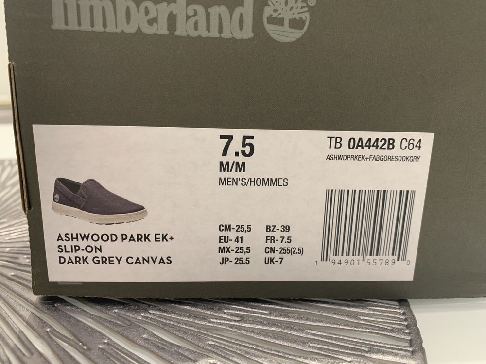 Слипоны Timberland Ashwood Park EK разм. 41, US 7,5