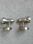 Kinkiet metalowy chrom srebro * kpl. 2 szt. * Z regulacjami