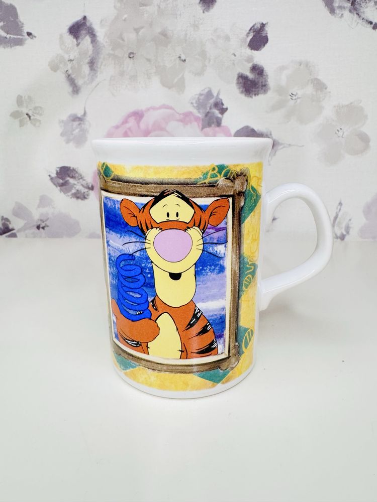 Kubek Disney, Kubuś Puchatek, Tygrysek, sygnowany oryginalny kubek