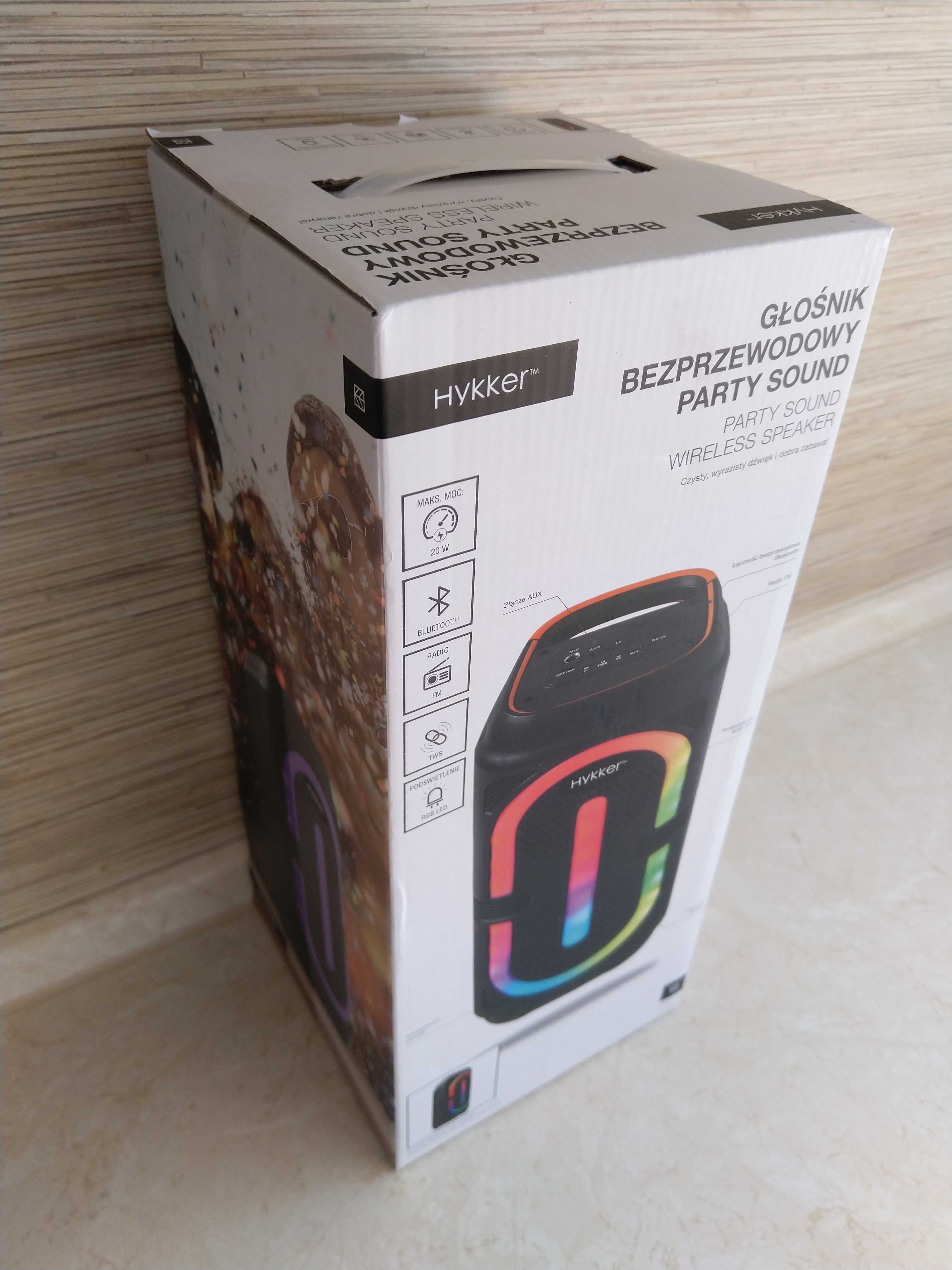 NAJTANIEJ Głośnik Bezprzewodowy PARTY Radio USB LED Bluetooth Wysyłka