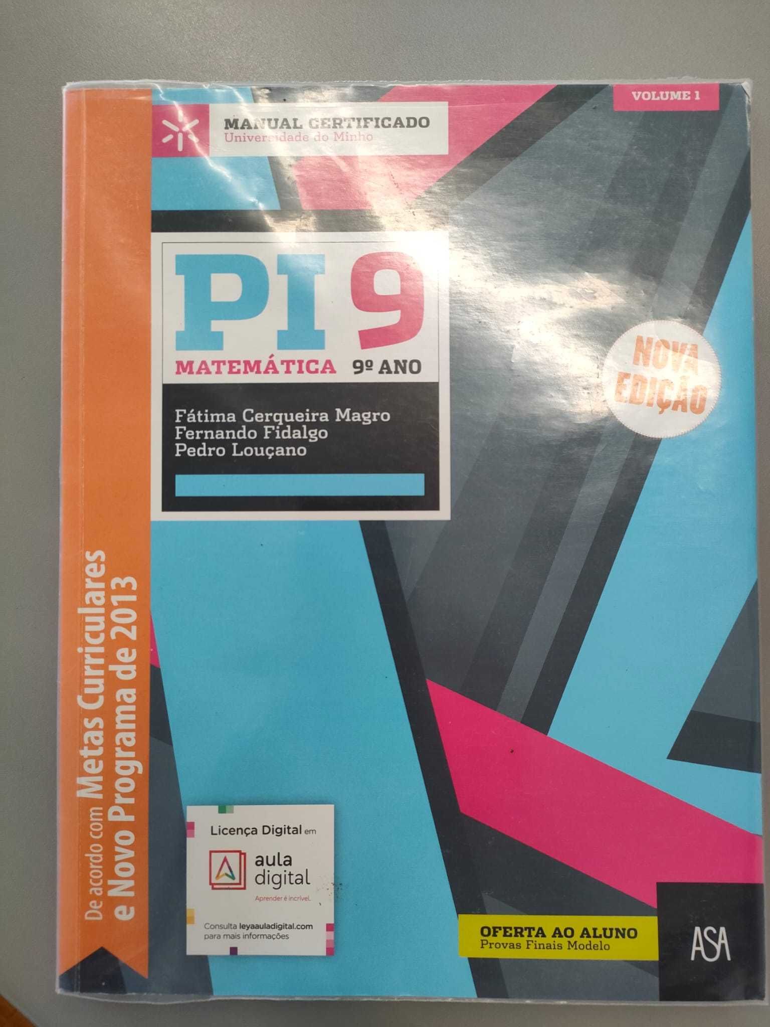 Manual de Matemática PI9 - 1º volume - 9º ano