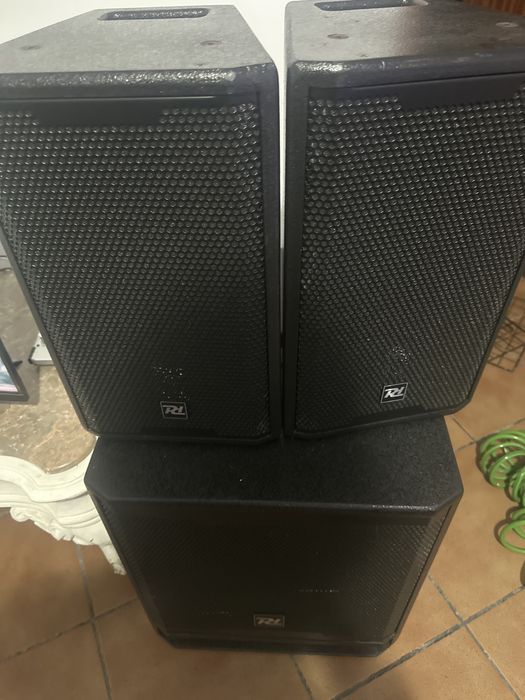 PA Activo 1500W (Subwoffer 15” + 2 Colunas 8”) - Power Dynamics