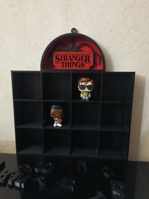 Полиця Stranger Things/ Дивні дива; іграшка Дракон рухлива 3D-друк