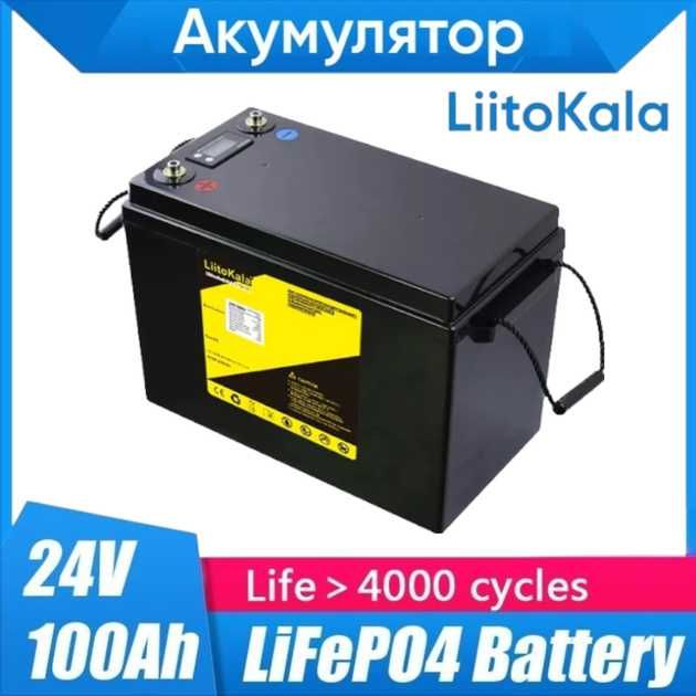 Акумулятор LiitoKala LiFePO4 24V 100Ah літій-залізо-фосфатний АКБ