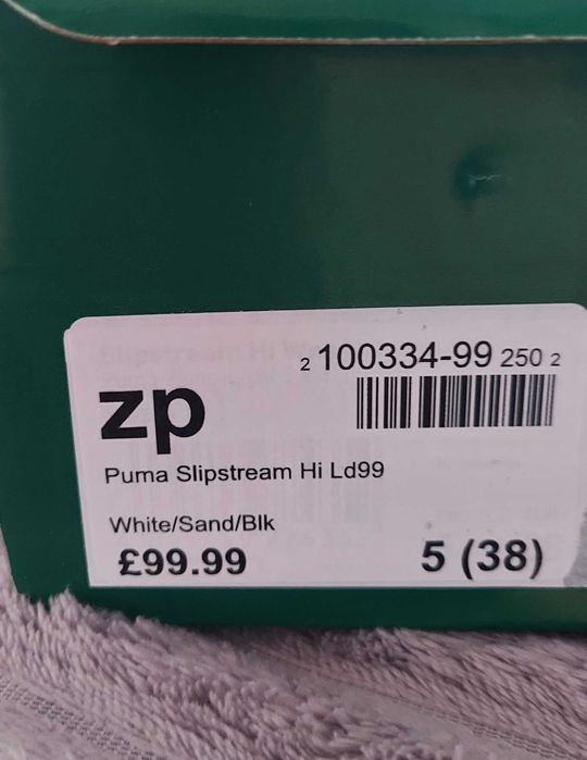 38 Puma Хайтопы кожаные осень зима оригинал женские теплые кроссовки