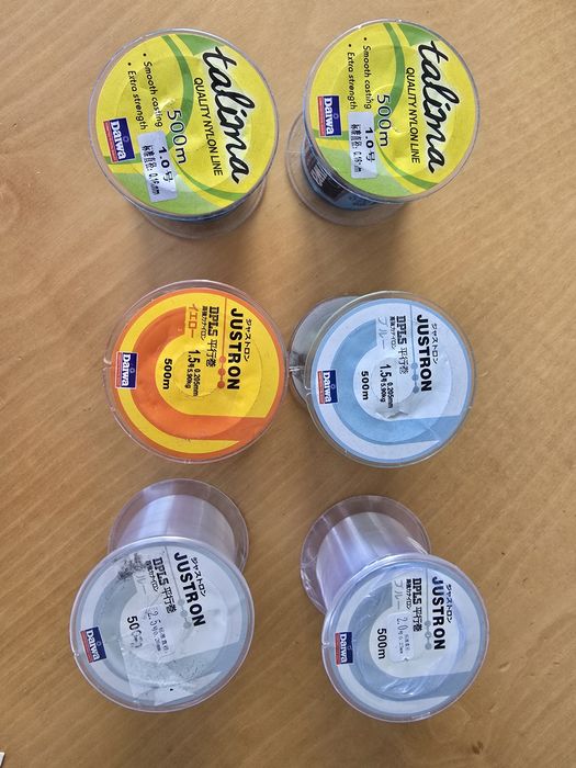 7  bobines de fio de pesca ( ler anúncio ) só 15.€