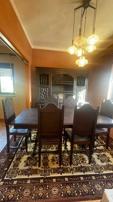 Louceiro/Móvel Sala + Mesa e Cadeiras Madeira