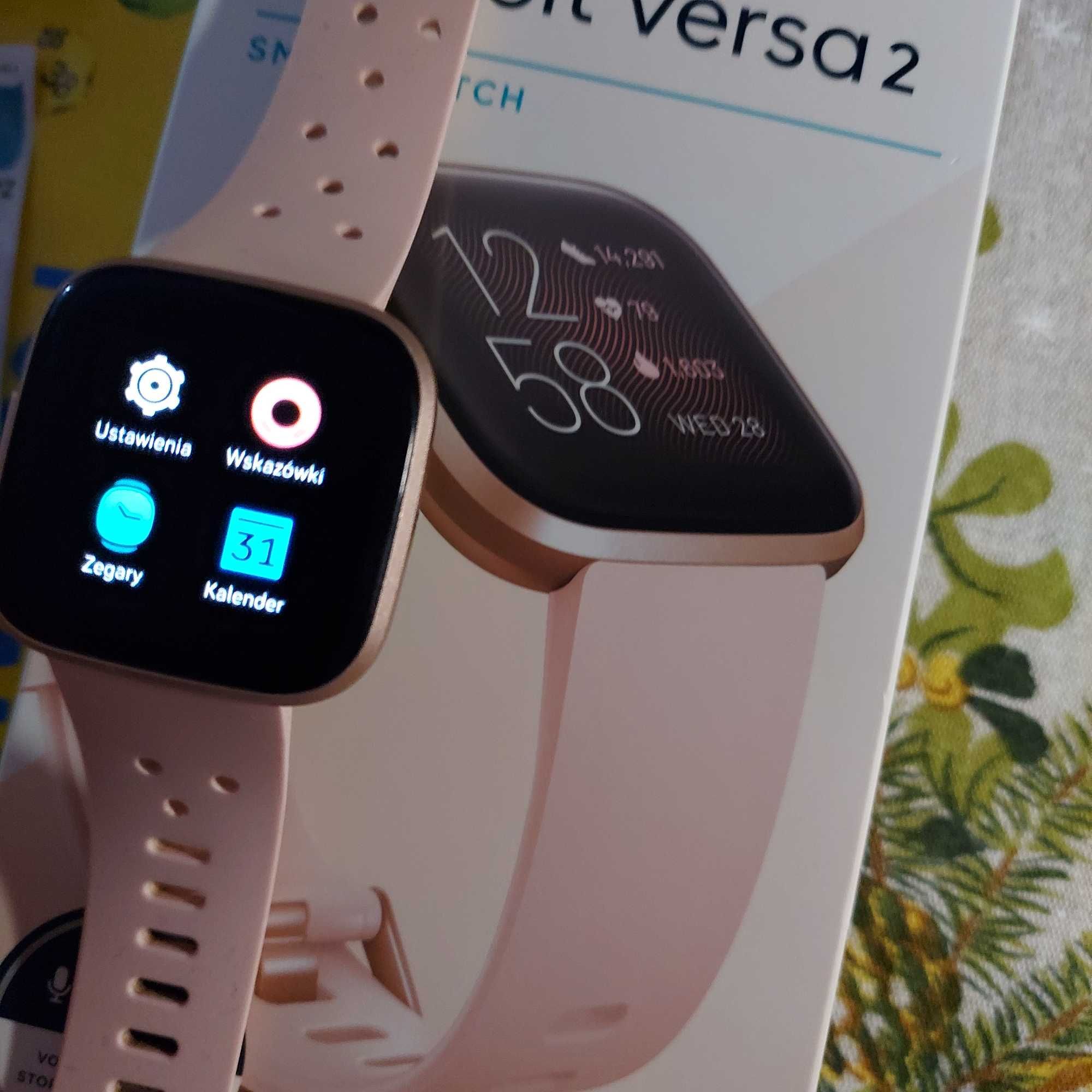 Smartwatch Fitbit versa 2 .Różowe złoto