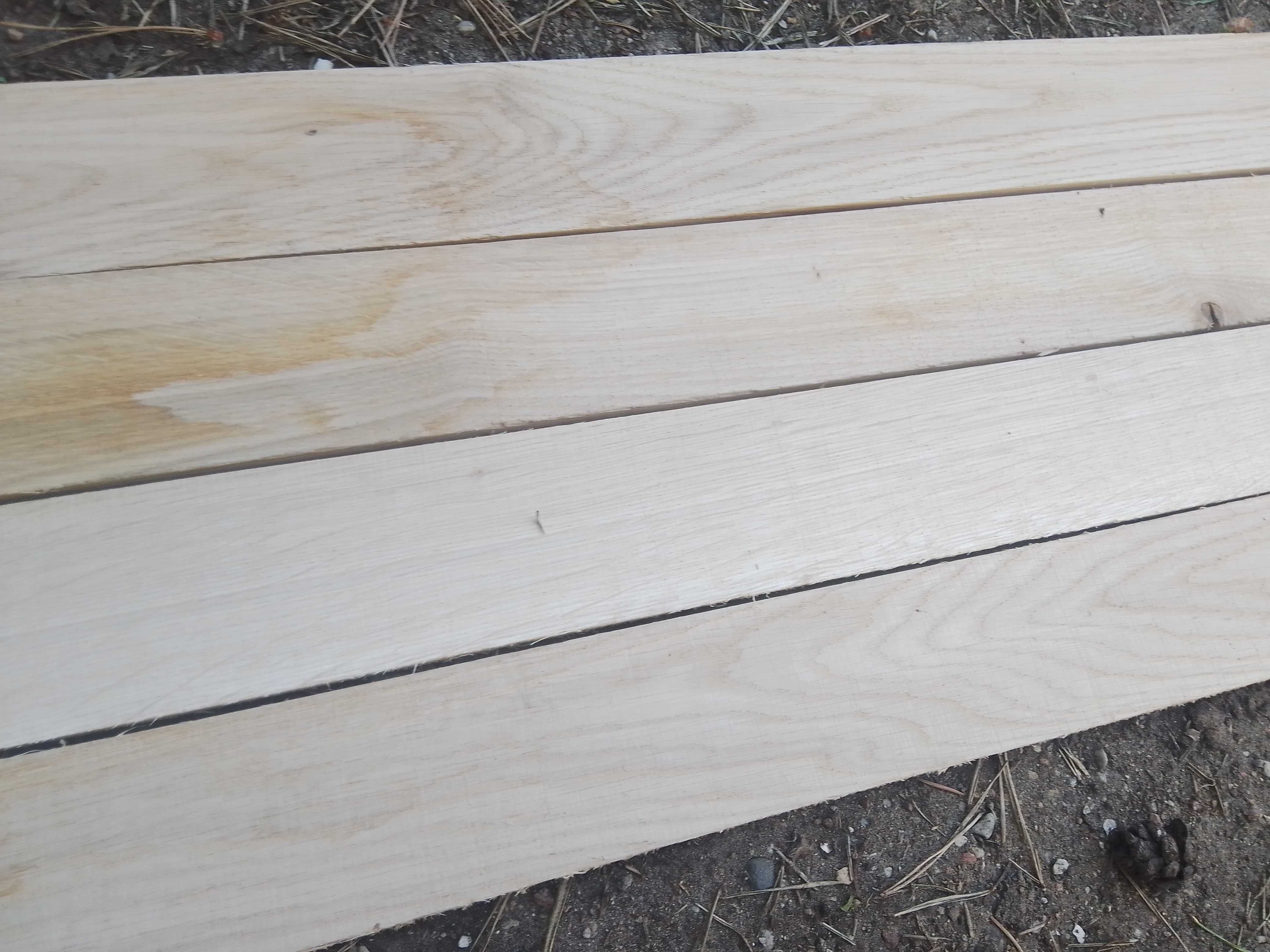 Dębowa deska heblowana, lamela drewniana  130 cm x 6,5 cm, wysyłka