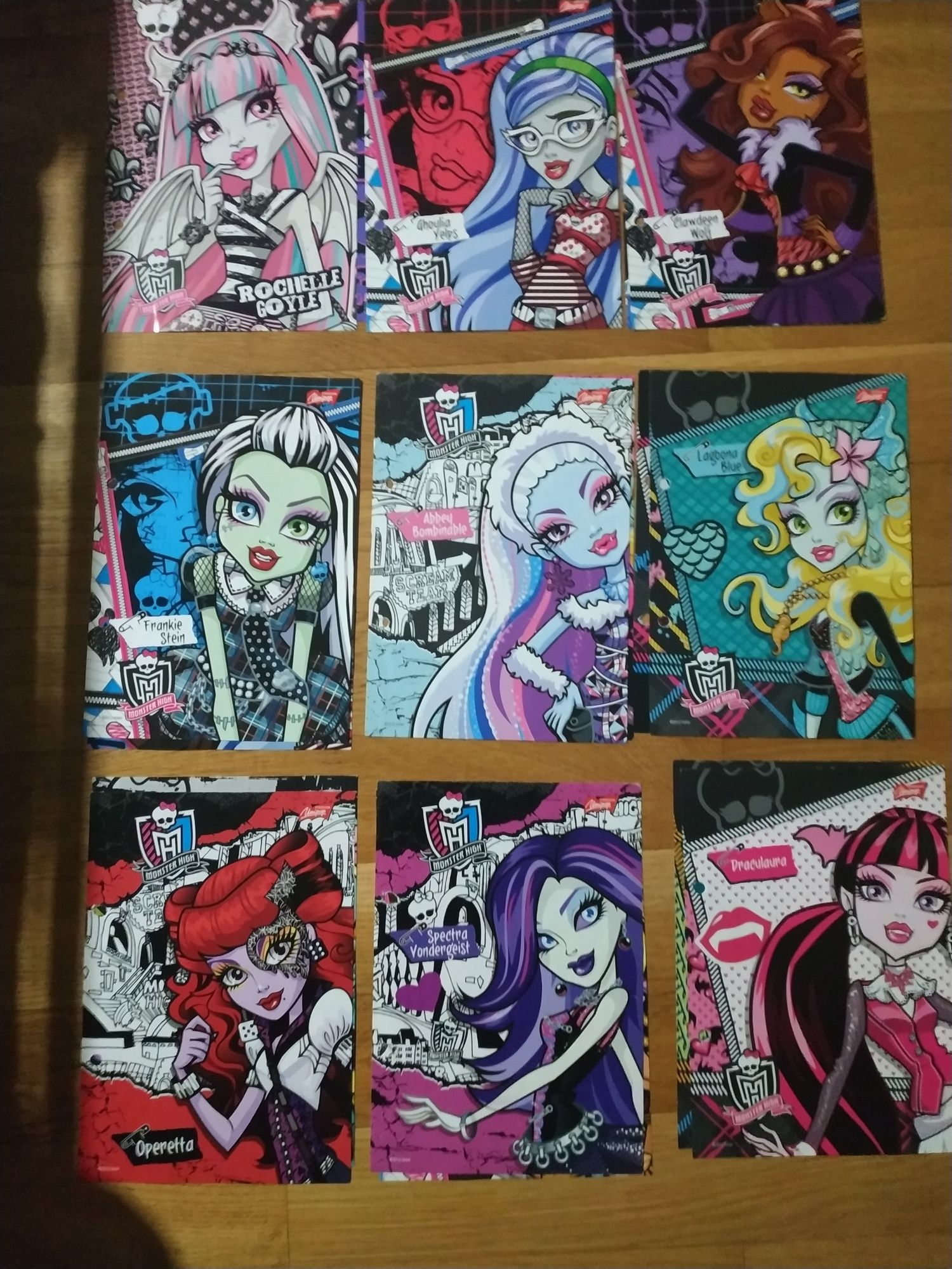 karteczki do segregatora monster high