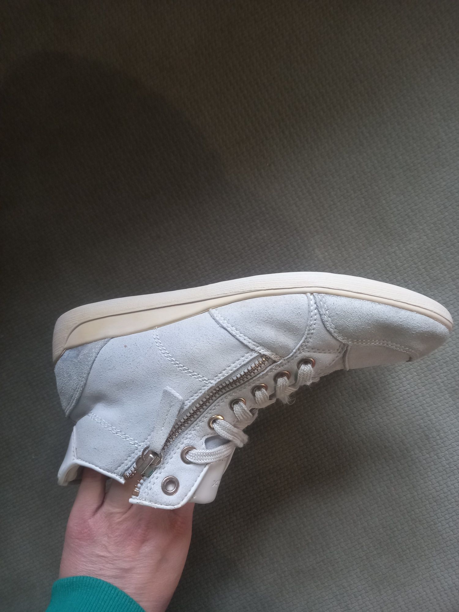 Białe trampki sneakersy Geox Myria 37