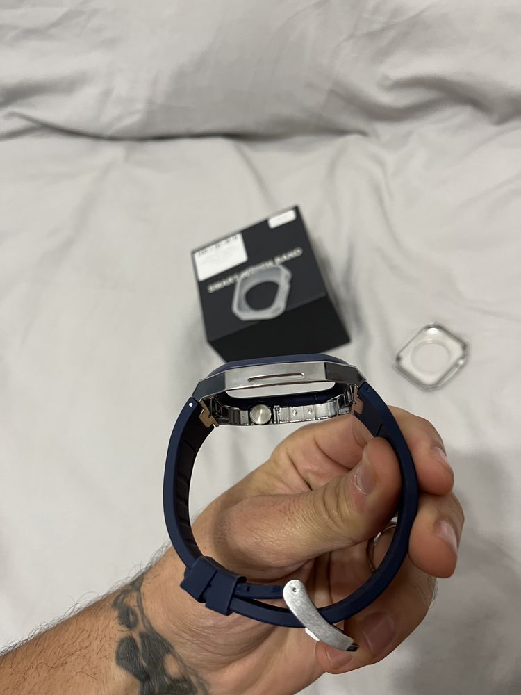 Capa aço inoxidavel Apple Watch 45mm