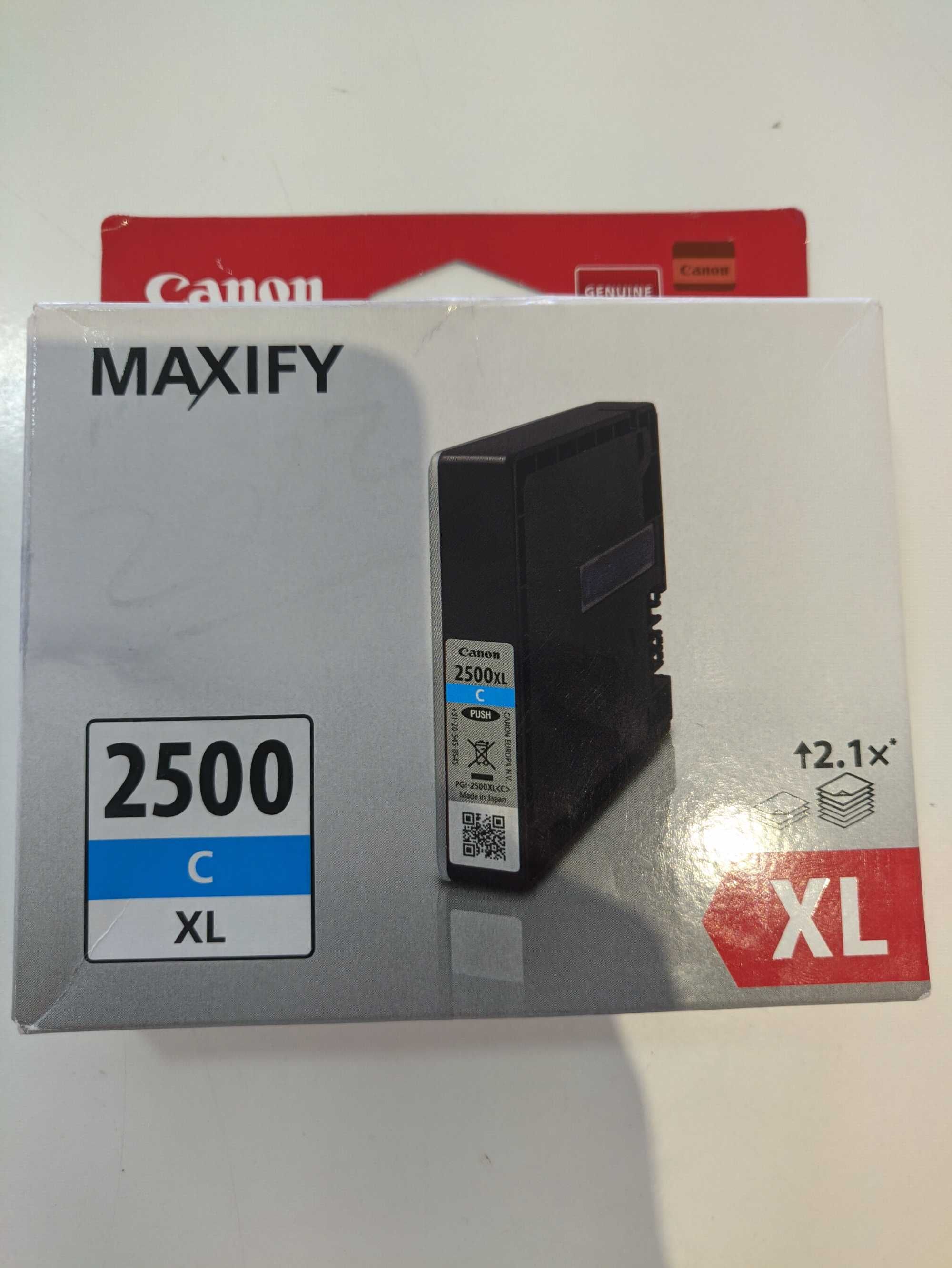 Tinteiro original Canon Maxify PGI-2500XL C (cyan) novo selado