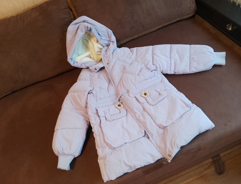 Куртка зимня на дівчинку 10-11років