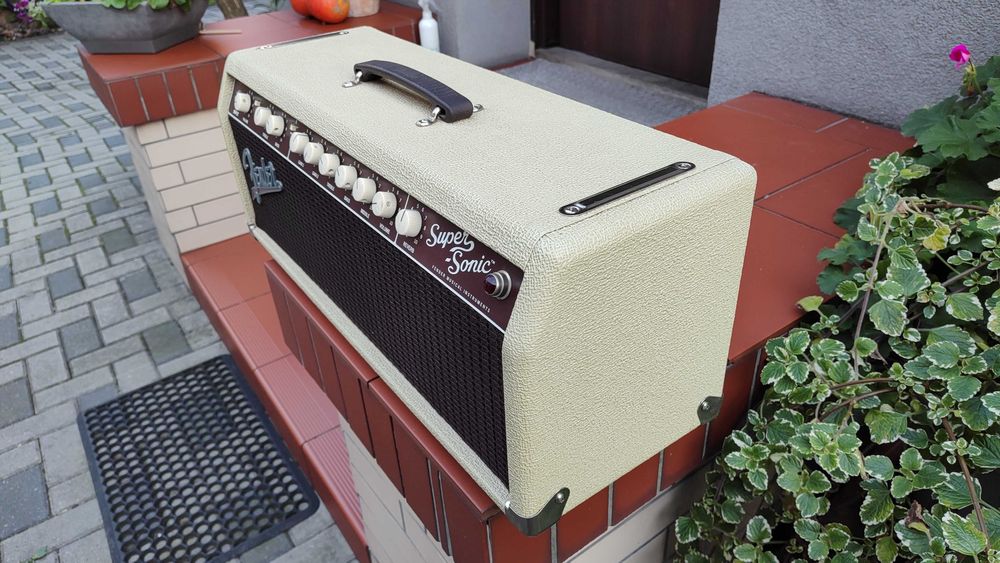 FENDER SUPER-SONIC Head 22 Blondie Fabryczny komplet IDEAŁ SUPERSONIC