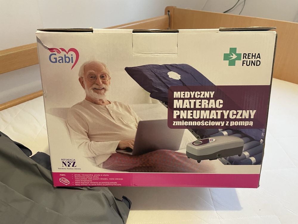 Medyczny materac pneumatyczny przeciw odleżynom
