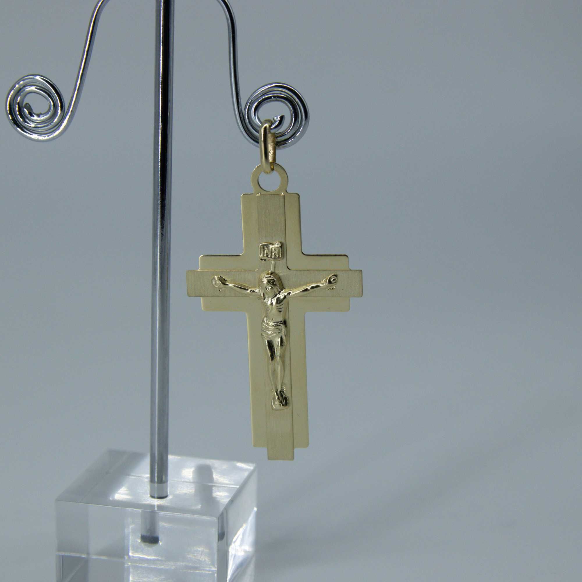 złota zawieszka 585 3,93gram duży 5,5cm KRZYŻ WYSYŁKA GRATIS