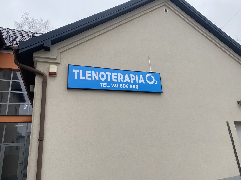 Kaseton szyld reklama Dibond LED 250x50cm PRODUCENT reklamowy szyld