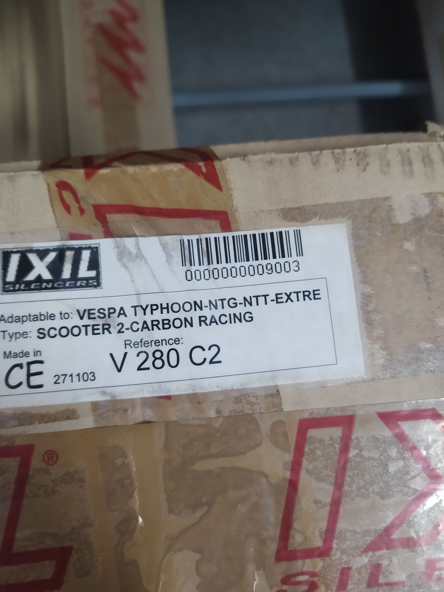 Piaggio wydech tłumik sport Ixil Carbon Vespa Typhoon NTT NTG EXTREME
