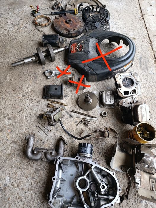 Silnik Briggs V2 Części Traktorek Kosiarka