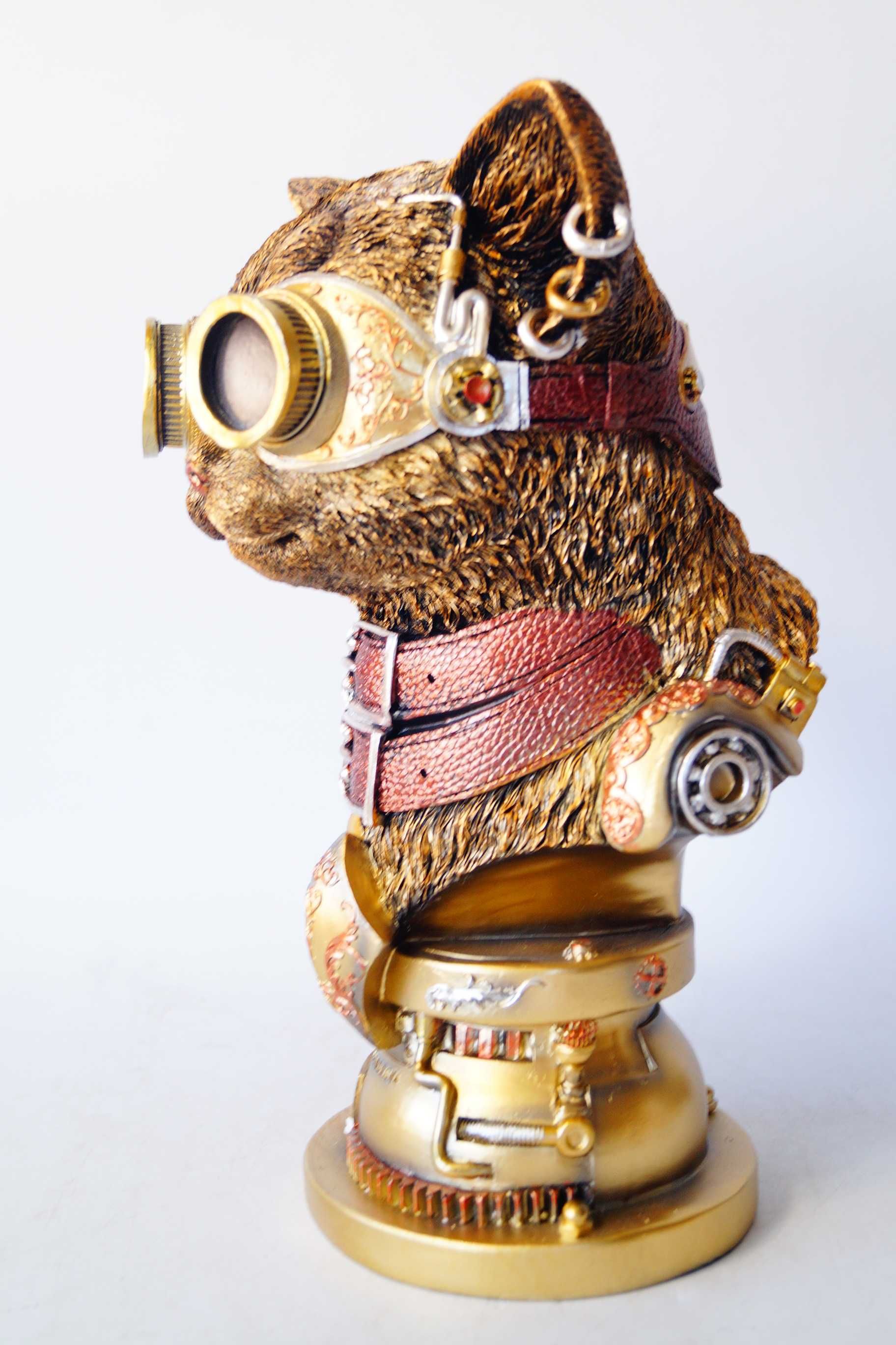 STEAMPUNK figura KOT kotek śmieszny