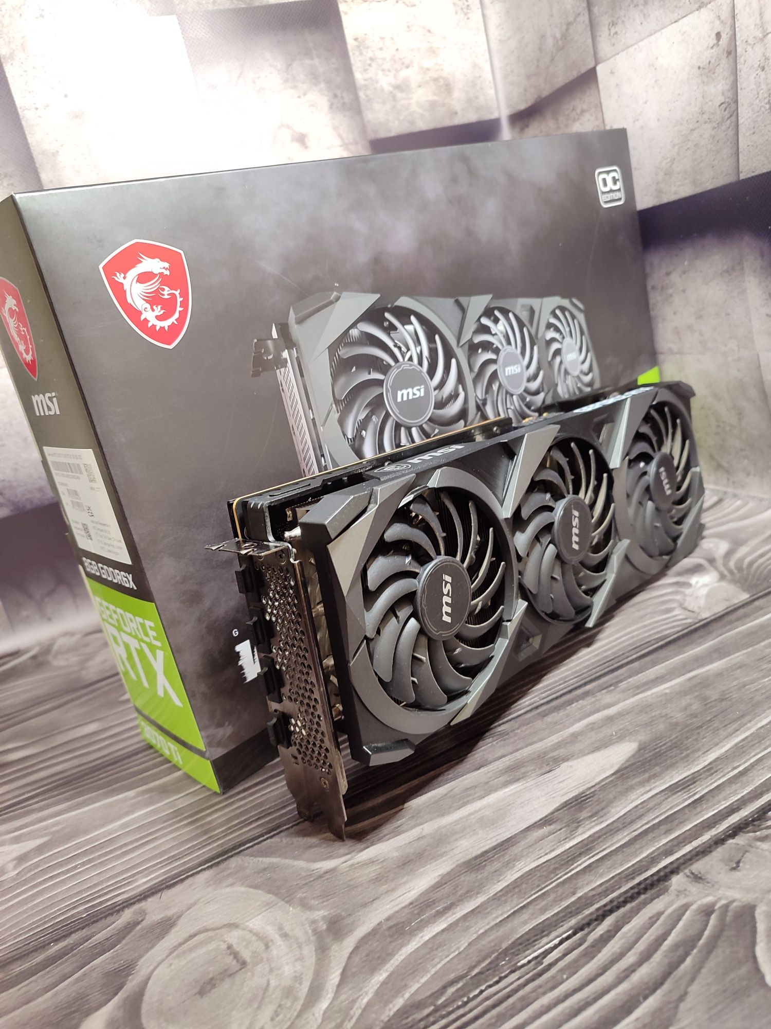 Geforce RTX 3070 TI Ventus 3X 8g OC видеокарта