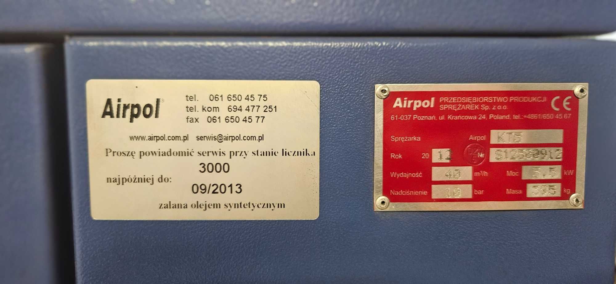 Kompresor Śrubowy AIRPOL 5,5 kW