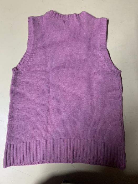 Pólo/colete malha criança “Benetton” cor-de-rosa XL 12 anos rapariga