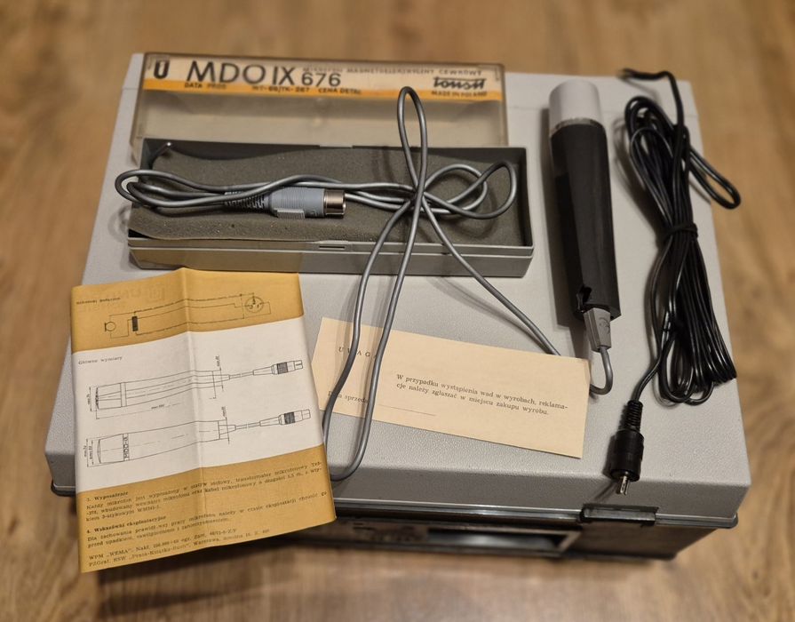 Magnetofon szpulowy Unitra ZK120T instrukcja mikrofon MDOIX Tonsil PRL