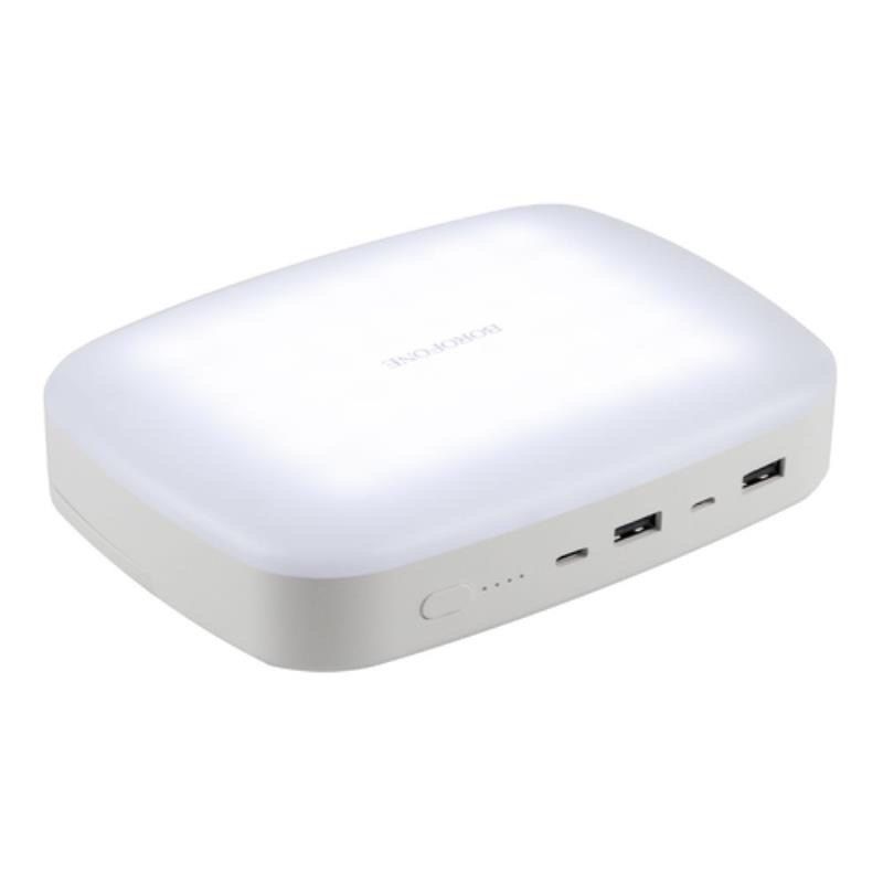 Повербанк Borofone 10000mAh DBT07 з ліхтарем білий