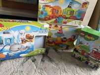 Lego duplo пожежна машина, арктика, карусель, поїзд