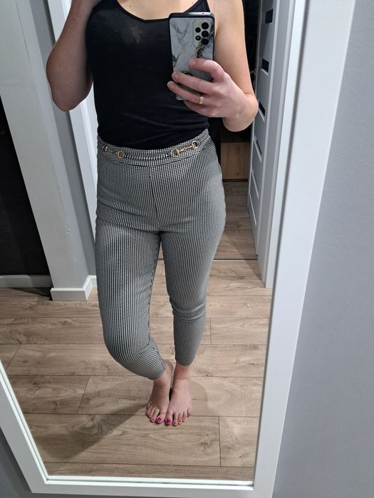 Nowe spodnie pepitka Mohito 38