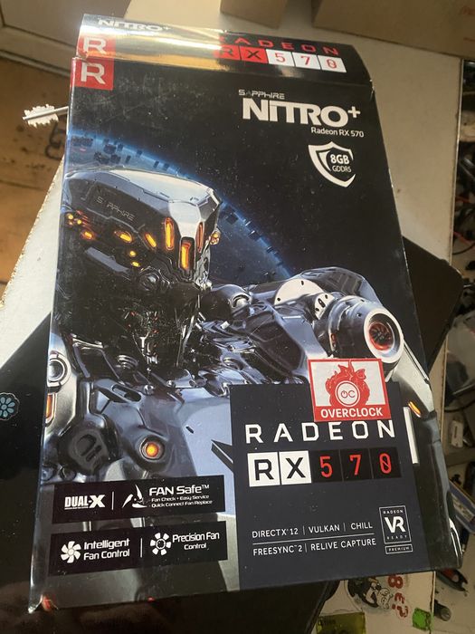 Видеокарта - Sapphire Nitro+ rx570 8 gb