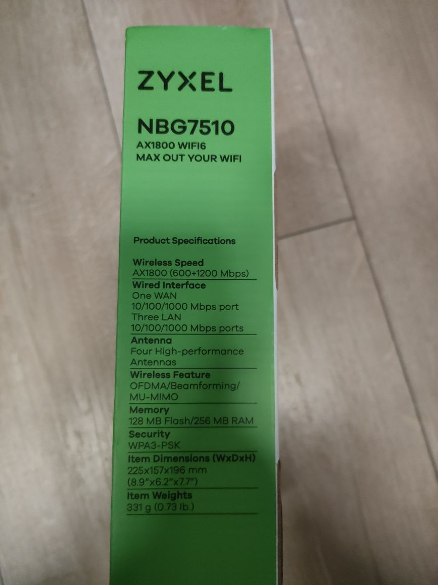 Szybki router Zyxel ax1800 WiFi 6 gigabit ofdma mu-mimo Beamforming