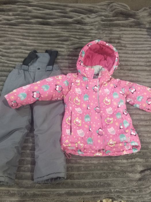 Зимова курточка та теплі штани на підтяжках