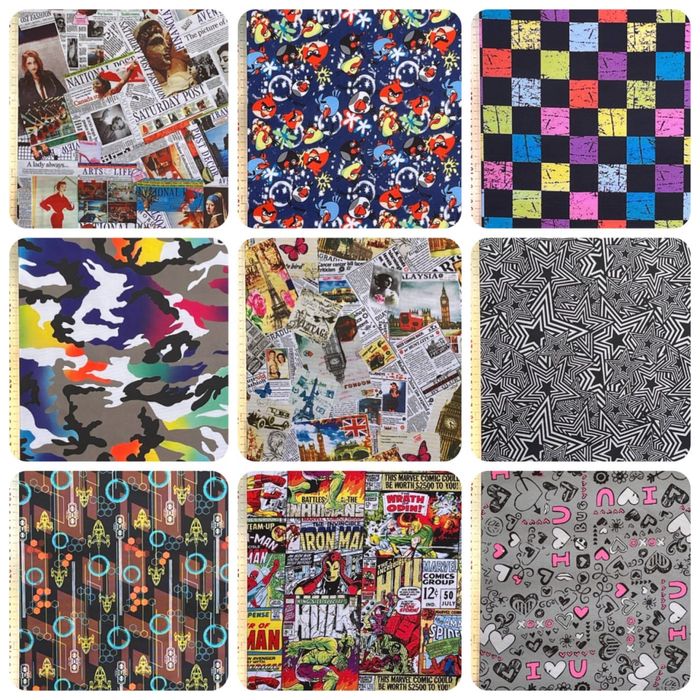 Ткань Оксфорд на пу основе 500PU.GUCCI PRINT