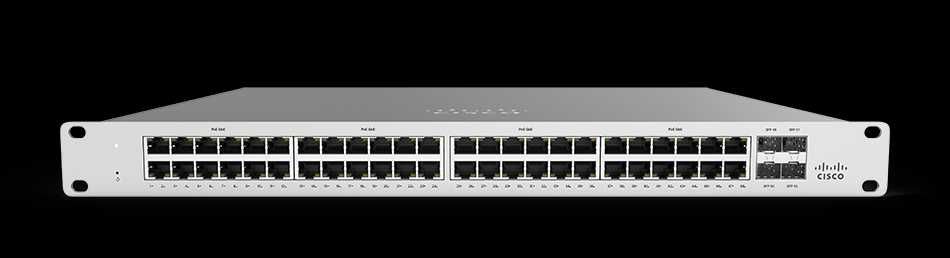 Cisco Meraki MS120-48LP-HW — Комутатор керований L2 Gigabit Ethernet