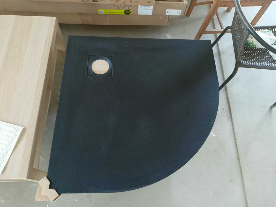 Brodzik Radaway Kyntos A Black 80x80
