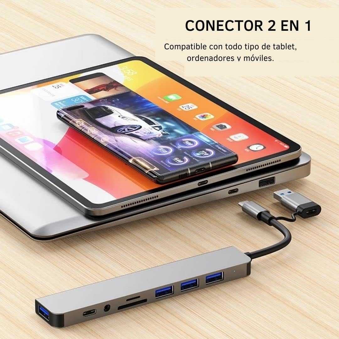 Stacja dokujaca BYL-2218TU 8 in 1 USB + USB-C