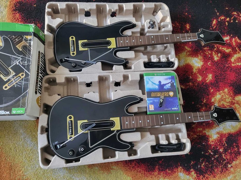 2x Gitara, 2x Odbiornik, Gra Guitar Hero Live Xbox ONE, Skup/Sprzedaż
