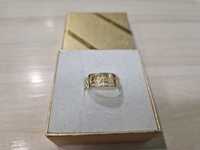 Nowy oryginalny złoty pierścionek Cartier PR 585