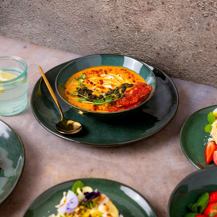 Serwis obiadowy na 6/12 osób Nowoczesny Do Zmywarki Komplet Zielony