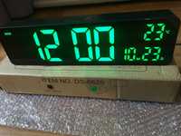 Годинник часы LED электронные настенные часы c календарем USB