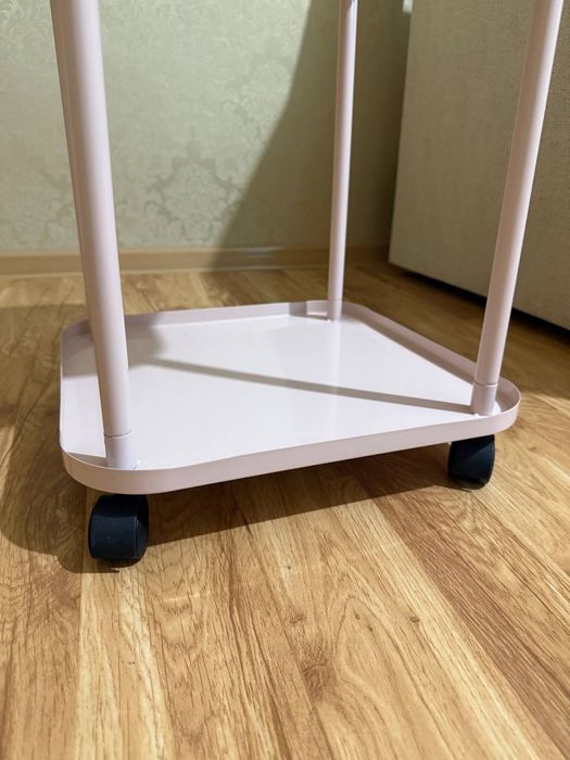 журнальний столик на колесах етажерка тумбочка прикроватная столик