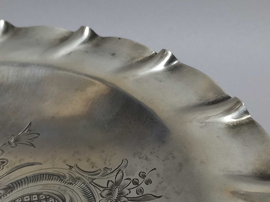 Patera, koszyczek na owoce, srebro 84 Rosja 523 g