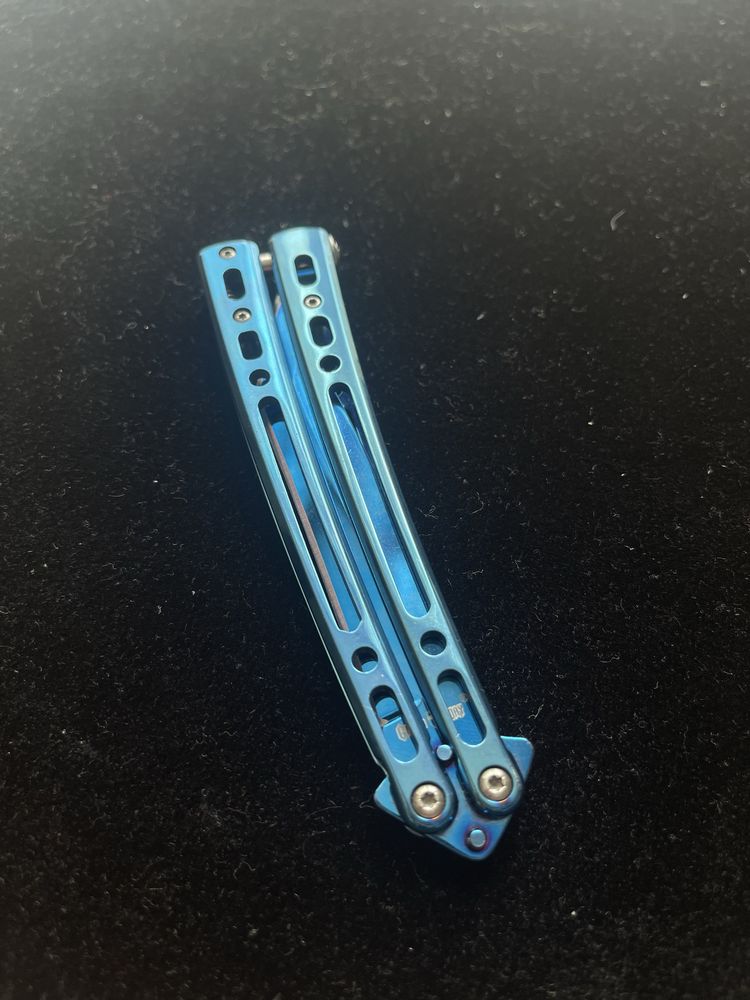 Нож бабочка Grand Way metallic blue